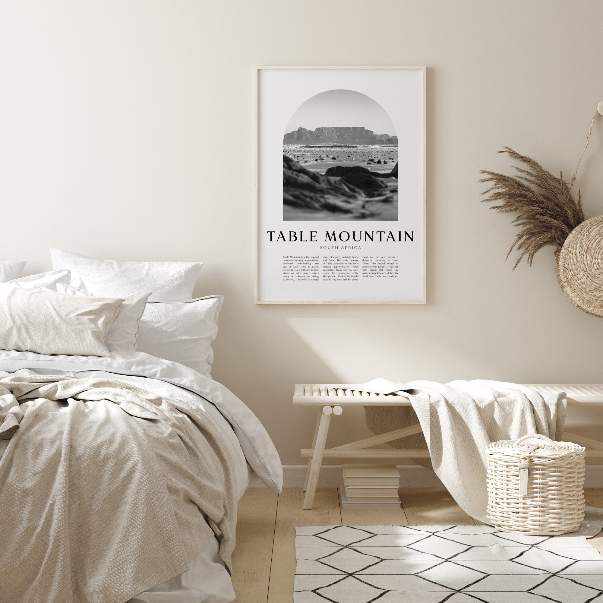 Table Mountain Art Print Table Mountain Poster Table Etsy