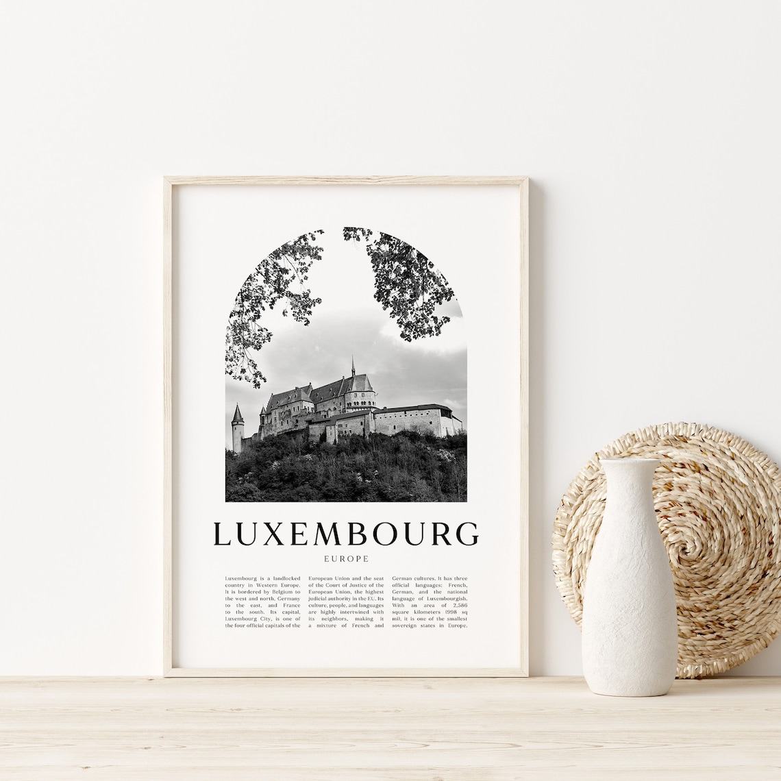 Luxembourg Art Print Luxembourg Poster Luxembourg Photo Etsy