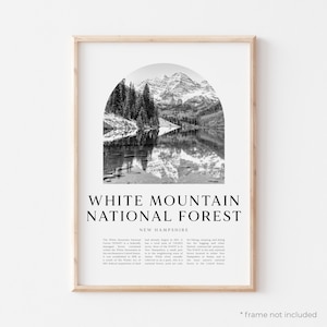 White Mountain National Forest Kunstdruck, White Mountain National Forest Poster, New Hampshire | NA335M