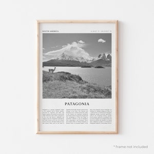 Patagonia Art Print, Patagonia Poster, Patagonia Photo, Patagonia Wall Art, South America, Travel Print, Vintage Poster, Boho Art | SA121