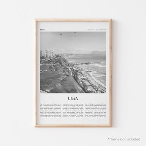 Lima Art Print, Lima Poster, Lima Photo, Lima Wall Art, Peru, Travel Print, Vintage Poster, Boho Art | SA64