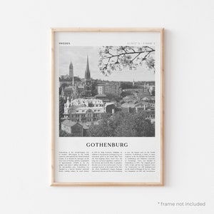 Gothenburg Art Print, Gothenburg Poster, Gothenburg Photo, Gothenburg Wall Art, Sweden, Travel Print, Vintage Poster, Boho Art | EU140