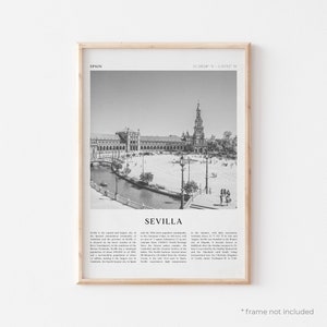Sevilla Art Print, Sevilla Poster, Sevilla Photo, Sevilla Wall Art, Spain, Travel Print, Vintage Poster, Boho Art | EU136