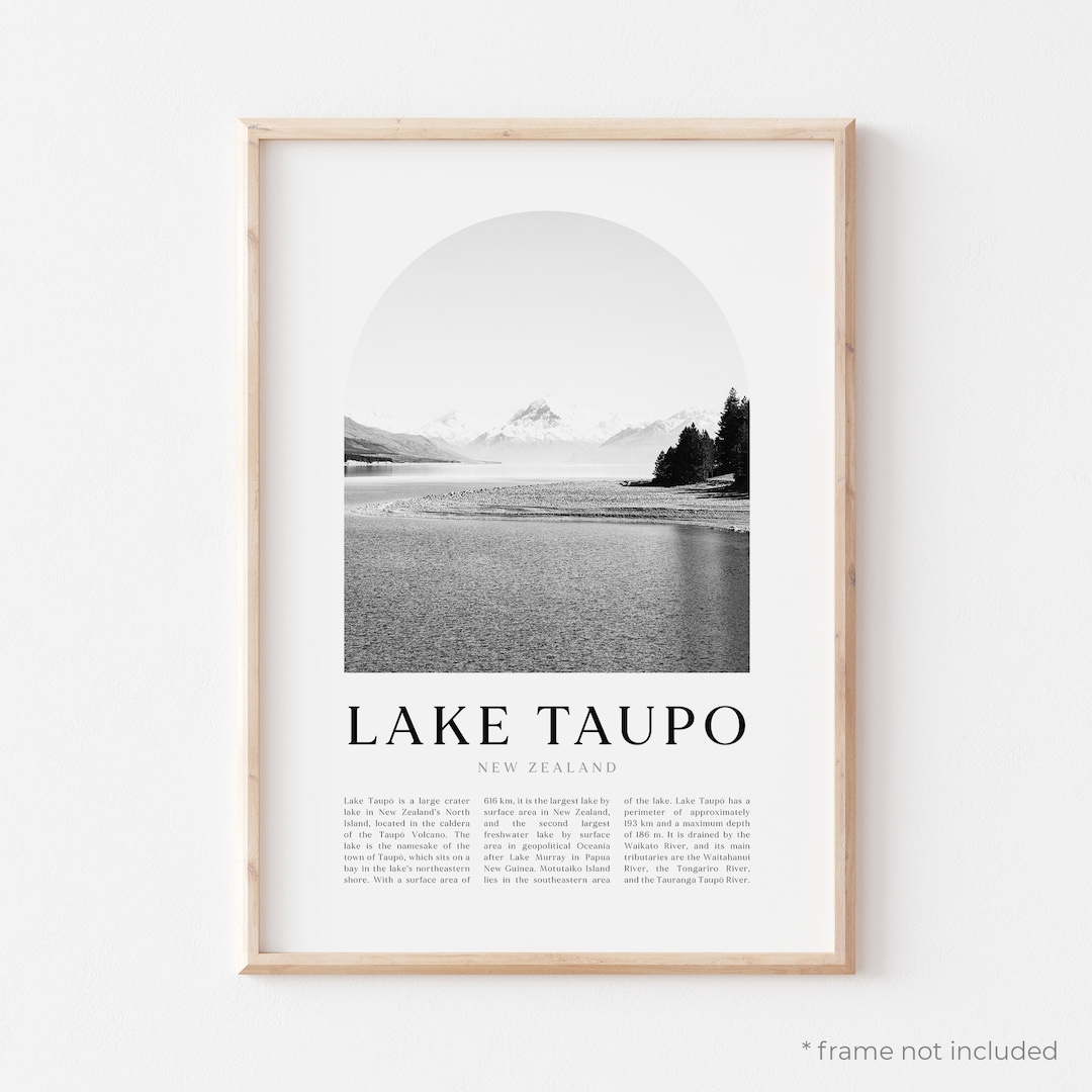 Lake Taupo Art Print, Lake Taupo Poster, Lake Taupo Photo, Lake Taupo