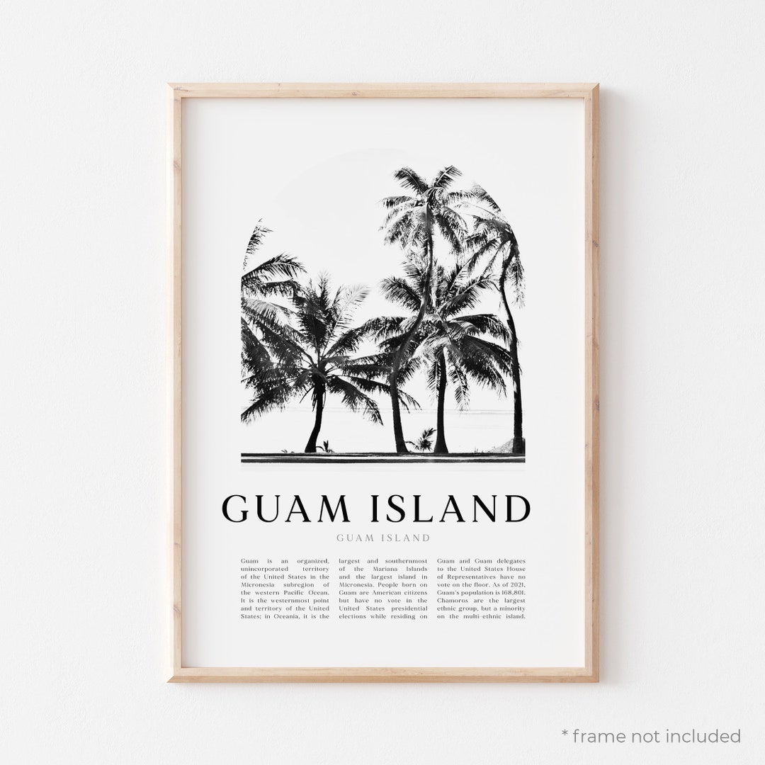 Guam Island Art Print Guam Island Poster Guam Island Photo Etsy
