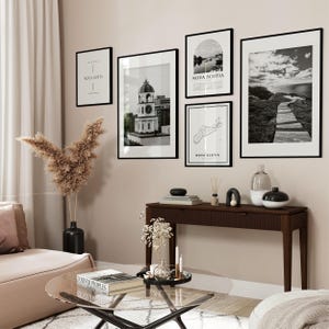 Nova Scotia, Canada Gallery Wall Art Set of 6 – Black and White Photo Prints image 2