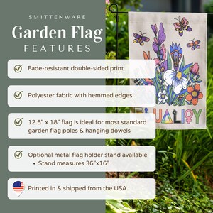 Gleichheit Gartenfahne | Vielfalt, Inklusion und Gleichstellung Werbeschild | Wir glauben, dass alle hier willkommen sind Bild 4