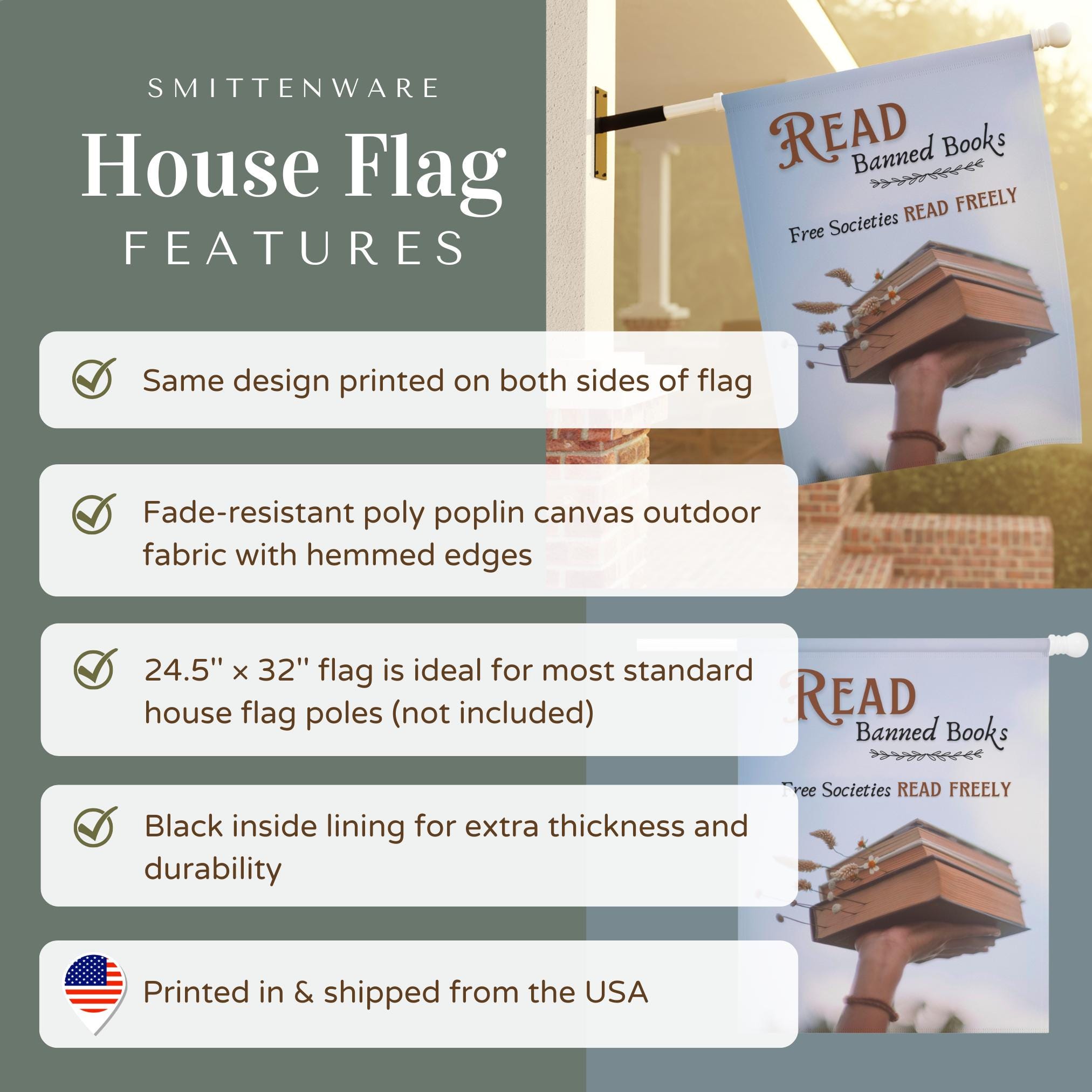 Read Banned Books Flag, Free Societies Read Freely Garden Flag ...
