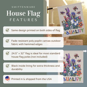 Gleichheit Gartenfahne | Vielfalt, Inklusion und Gleichstellung Werbeschild | Wir glauben, dass alle hier willkommen sind Bild 5