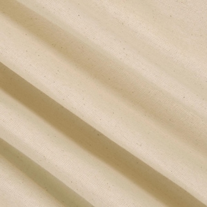May include: A close-up of a plain, off-white fabric with a subtle texture. The fabric is smooth and has a slightly wrinkled appearance.