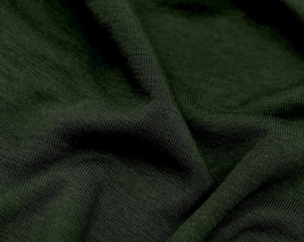 Merino Wool Jersey Knit Blend Fabric | Soft, Breathable, Sustainable Apparel