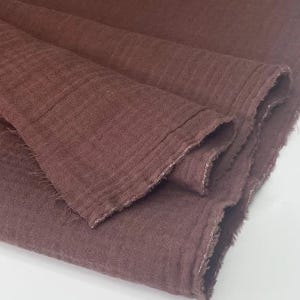 Tela de algodón orgánico de doble gasa: ligera, suave y transpirable - 127 cm de ancho imagen 10