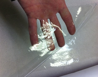 Clear Vinyl Fabric by the Yard | Heavy-Duty Transparent PVC for Table Covers, Bags, Crafts, Windows & More | BelieveWorks