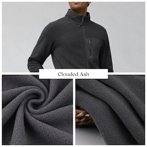 Anti-Pill Polar Fleece Recycled Polyester Fabric – 250 GSM RPET Fleece by the Metre – Sustainable Oeko-Tex image 4