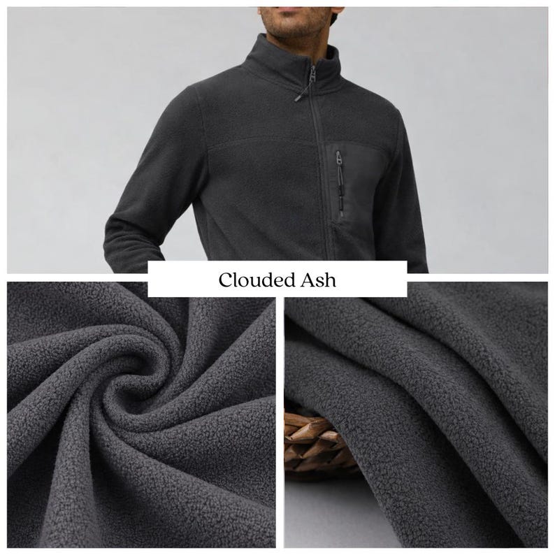 Anti-Pill Polar Fleece Recycled Polyester Fabric – 250 GSM RPET Fleece by the Metre – Sustainable Oeko-Tex image 4