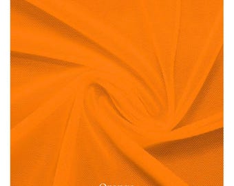 Nylon Stretch Mesh Fabric - Lightweight & Stretchy for Apparel, Costumes, Dancewear, and Crafts