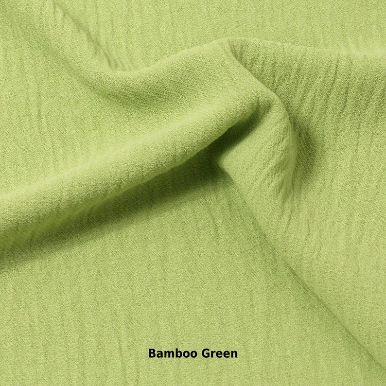Crinkle Crepe Fabric: Lightweight Flowy Polyester, Sold by the Yard image 12