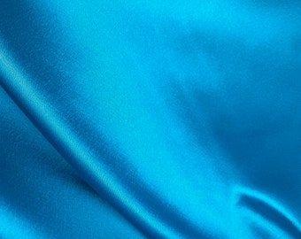 Silky Charmeuse Satin Fabric: Lightweight Drapey Polyester, Sold by the Yard