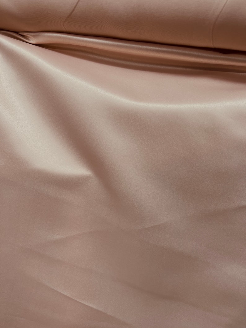 Stretch Matte Satin Fabric: Bridal Gowns, Elegant Draping - 54" Wide image 5