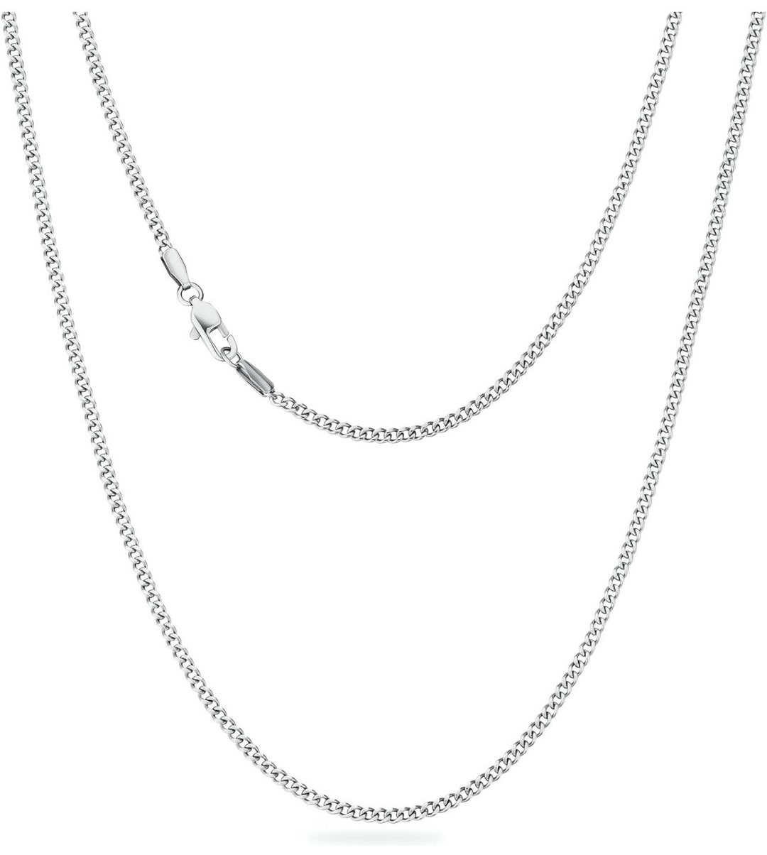 Men's Cuban Link Chain Necklace Box Clasp Safety Lock 14K