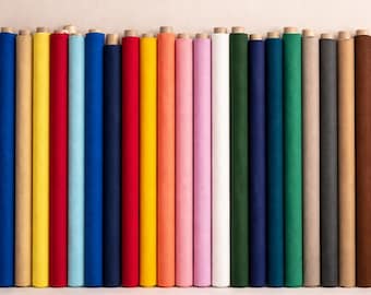 Atlas Linen Rayon Blend Fabric – Lightweight Apparel Textile, 41 Colours