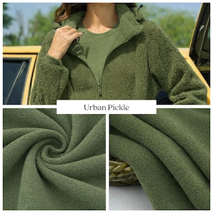 Anti-Pill Polar Fleece Recycled Polyester Fabric – 250 GSM RPET Fleece by the Metre – Sustainable Oeko-Tex image 7