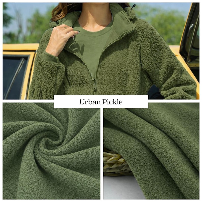 Anti-Pill Polar Fleece Recycled Polyester Fabric – 250 GSM RPET Fleece by the Metre – Sustainable Oeko-Tex image 7