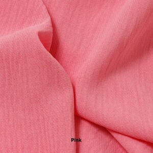 Crinkle Crepe Fabric: Lightweight Flowy Polyester, Sold by the Yard image 11