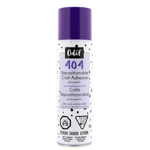 Odif 404 Repositionable Craft Adhesive Spray: Acid-Free, No Residue