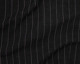 Serica Noil Stripe Fabric – Rayon Linen Blend Pinstripe Apparel Textile