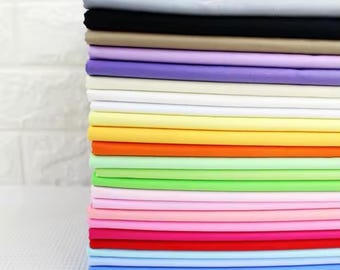 Broadcloth Fabric: Cotton-Poly Blend, Smooth Weave