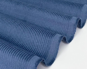 Rigato Stretch Corduroy Fabric | 8 Wale Cotton Spandex for Apparel Sewing
