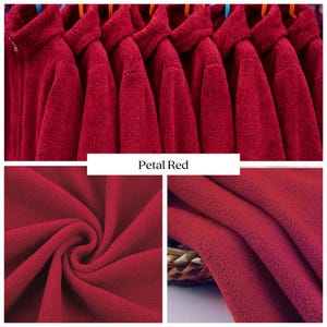 Anti-Pill Polar Fleece Recycled Polyester Fabric – 250 GSM RPET Fleece by the Metre – Sustainable Oeko-Tex image 13