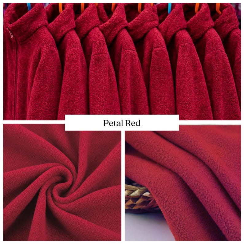 Anti-Pill Polar Fleece Recycled Polyester Fabric – 250 GSM RPET Fleece by the Metre – Sustainable Oeko-Tex image 13