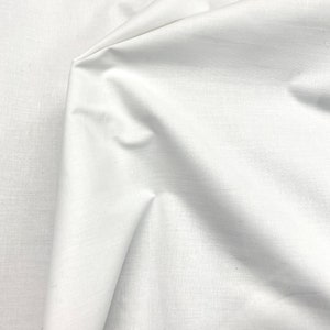 Extra-Wide 110-Inch Cotton Fabric: White & Beige Drapery, Bedding, Crafts - Oeko Tex Certified
