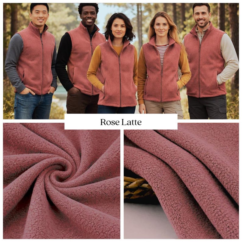 Anti-Pill Polar Fleece Recycled Polyester Fabric – 250 GSM RPET Fleece by the Metre – Sustainable Oeko-Tex image 2