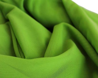 Stretch Mesh Fabric | Recycled Polyester Spandex| Lightweight Breathable Mesh |