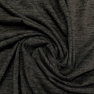 Merino Wolle Jersey Stoff Meterware | Leichte Strickwolle für Bekleidung, Baselayer, Kleider & DIY | Natürliche Dehnung | BelieveWerke