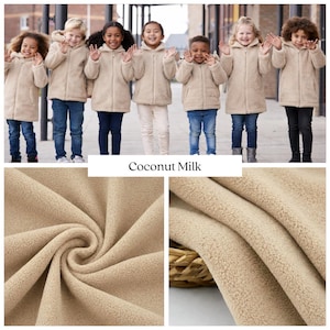 Anti-Pill Polar Fleece Recycled Polyester Fabric – 250 GSM RPET Fleece by the Metre – Sustainable Oeko-Tex image 11