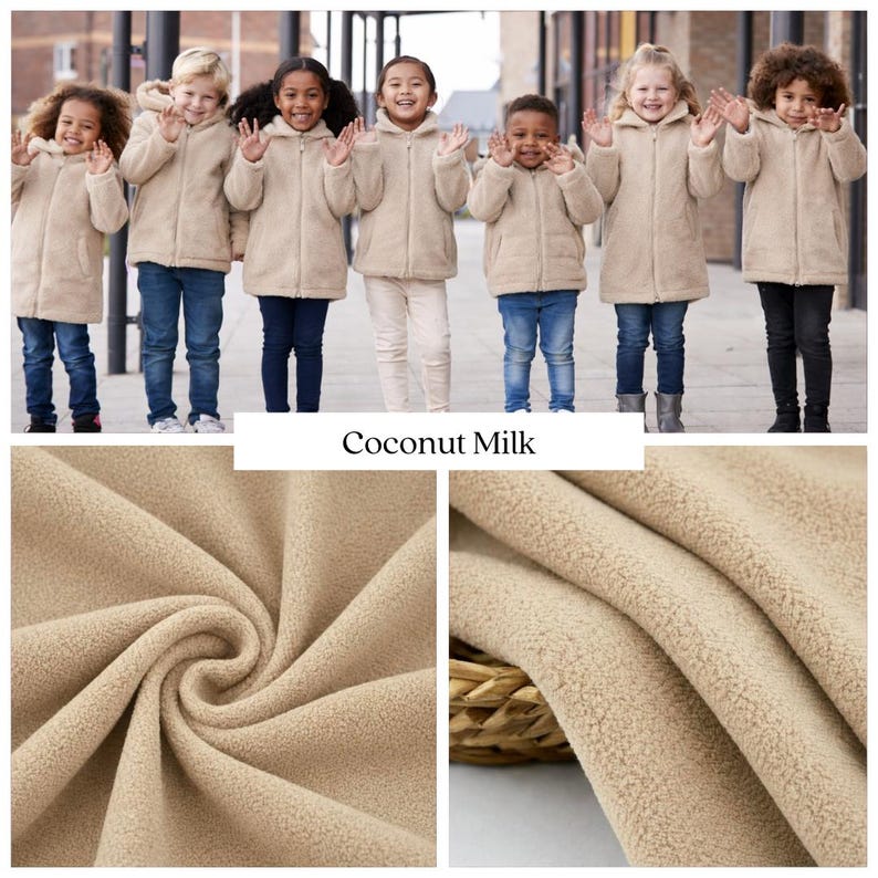 Anti-Pill Polar Fleece Recycled Polyester Fabric – 250 GSM RPET Fleece by the Metre – Sustainable Oeko-Tex image 11