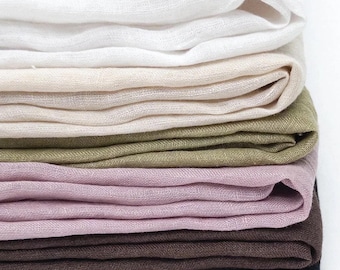 Aurelia 100% Linen Gauze Fabric – Ultra Lightweight, Airy, Soft by the Metre