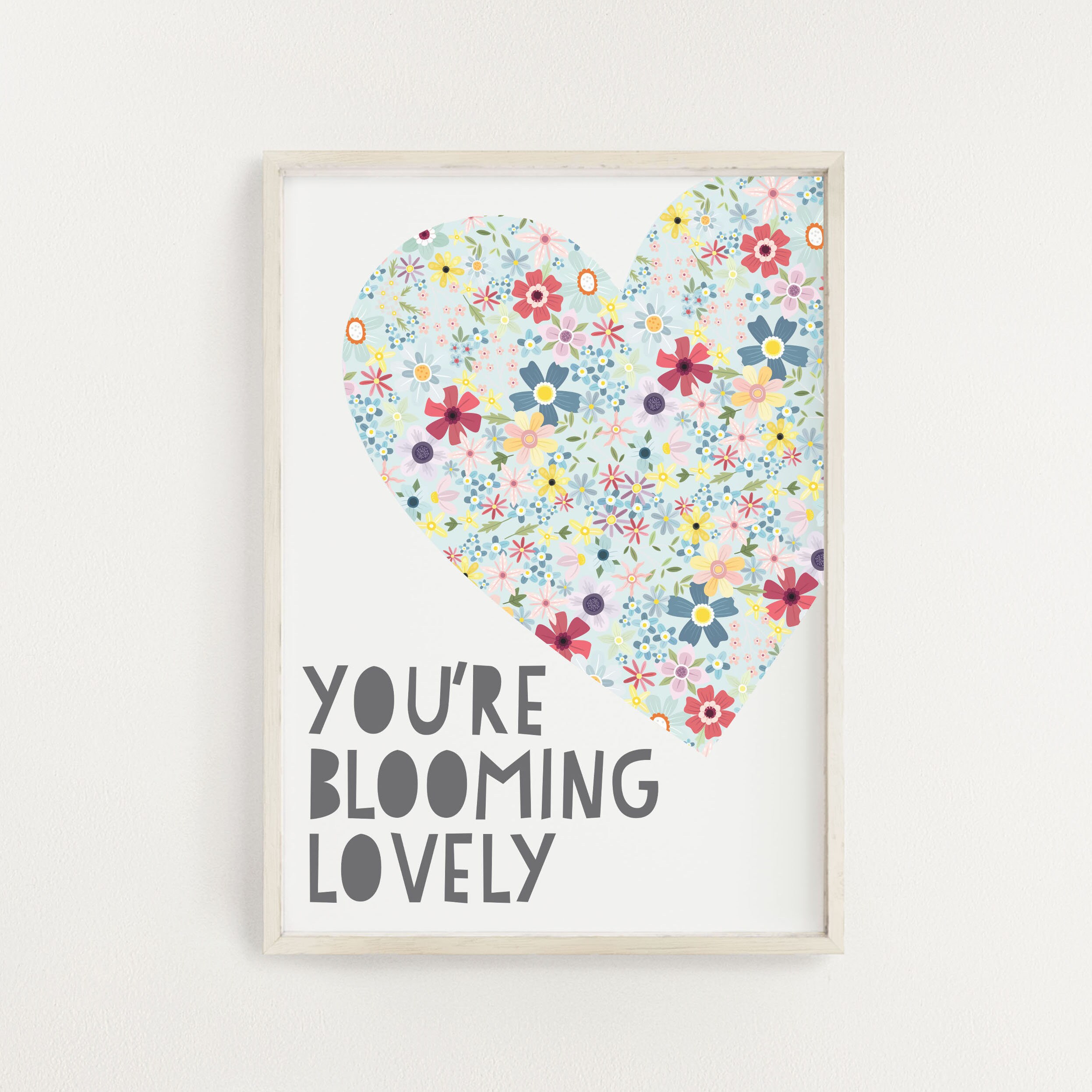 You're Blooming Lovely Print Inspirational Print Kids Etsy