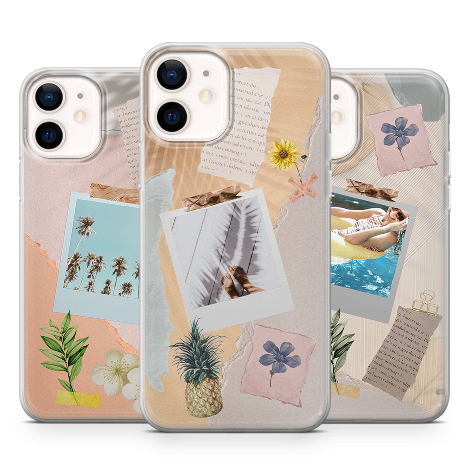 Scrap Book Phone Case Summer Gel Cover for iPhone 7/8/SE Etsy