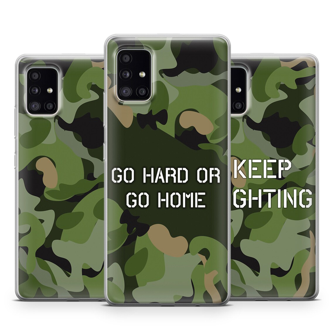 Camouflage Phone Case Army Gel Cover for Samsung A51 A50 Etsy