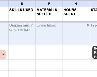 Fashion Portfolio Progress Tracker | Design Project Organizer for Fashion Students & Emerging Designers