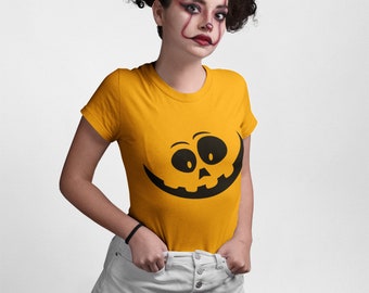 Happy Halloween Cute Halloween Pumpkin Face Halloween Costume Shirt Carved Halloween Pumpkin Shirt