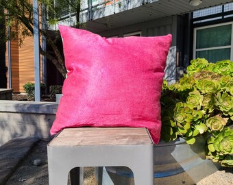Cochineal Dyed Throw Pillow | Handmade Throw Pillows | Handmade Throw Pillow Covers
