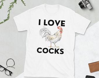 I Love Cocks Rooster Shirts for Men Rooster Shirts for Women Chicken Shirt