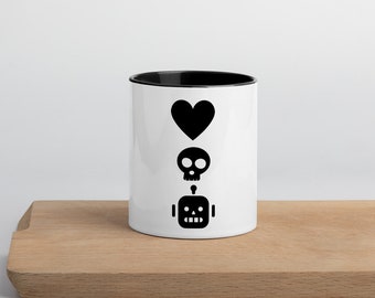 Love Death Robots | Mug with Color Inside | Coffee Mug | Colorful Coffee Mugs | Gift For Him | Gift For Her