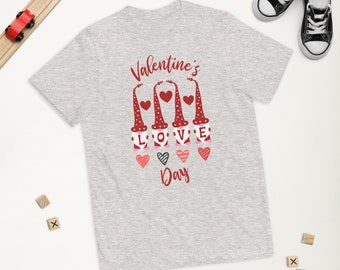 Valentine's Day Shirt | Gnome Valentine | Valentine's Gift for Kids | Gnomes Shirt | Valentine Gnome